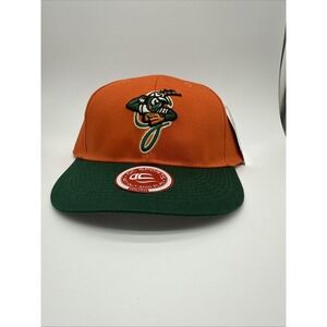 OC Sports‎ Greensboro Grasshoppers MiLB Youth Hat Orange Green Adjustable Cap